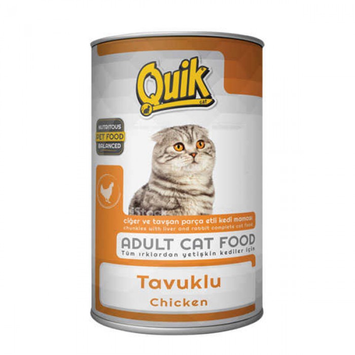 Quik Tavuklu Kedi Konservesi 415 gr