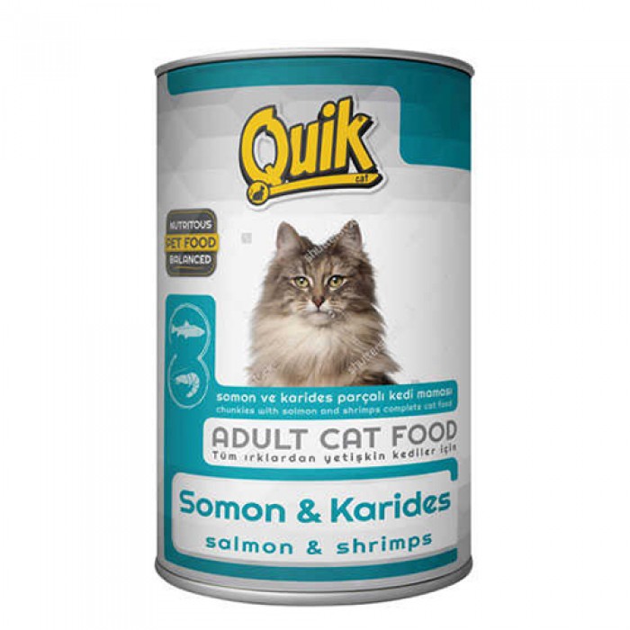 Quik Somon ve Karidesli Kedi Konservesi 415 gr