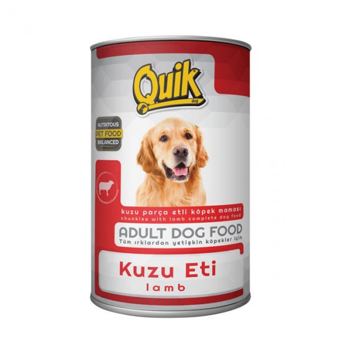 Quik Kuzu Etli Köpek Konservesi 415 gr