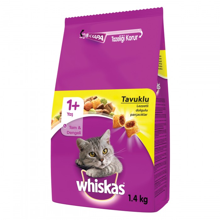 Whiskas Tavuklu Yetişkin Kuru Kedi Maması 1.4 kg