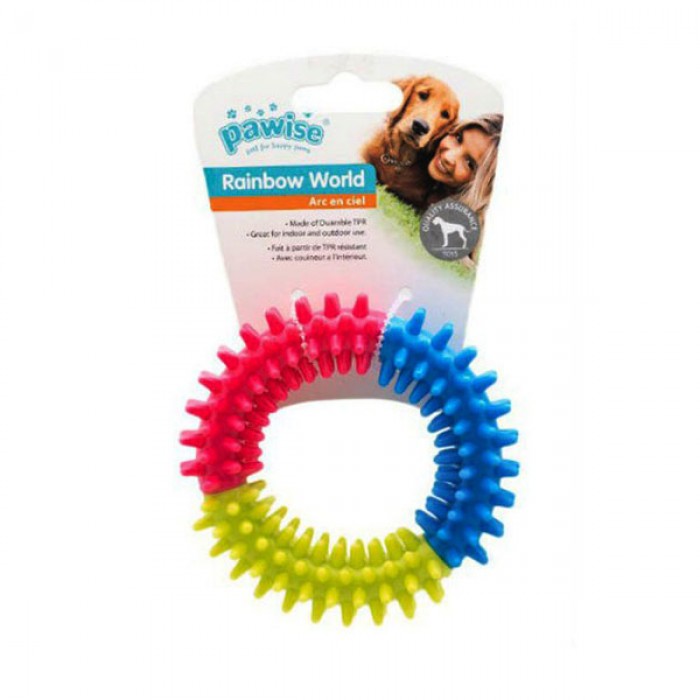 Pawise Rainbow Köpekler İçin Diş Kaşıma Oyuncağı Medium 12.5 cm