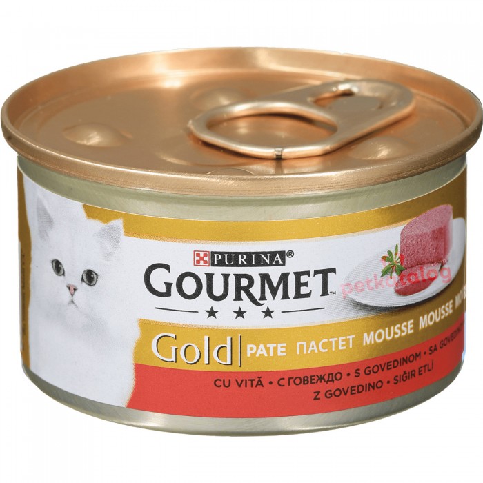 Gourmet Gold Kıyılmış Sığır Etli Kedi Konservesi 85Gr.