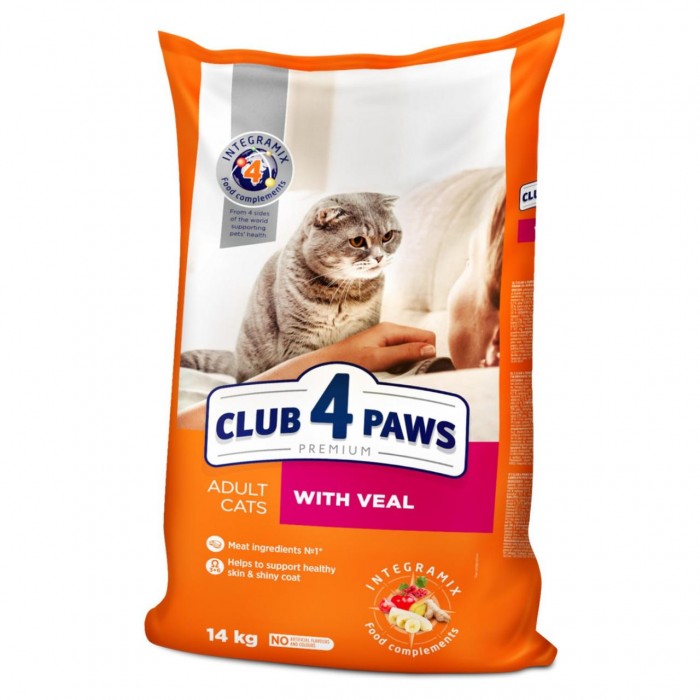 Club4Paws Premium Dana Etli Yetişkin Kedi Maması 14Kg