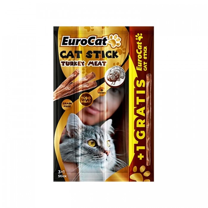 Eurocat Cat Stick Hindi Etli 3+1 / 5 Gr