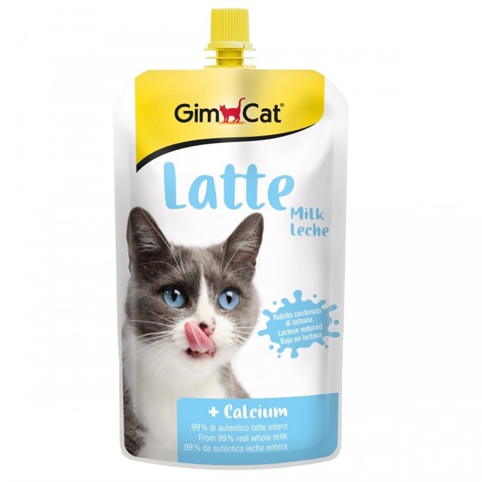 Gimcat Milk Latte Calcium Sıvı Kedi Sütü 200 ML