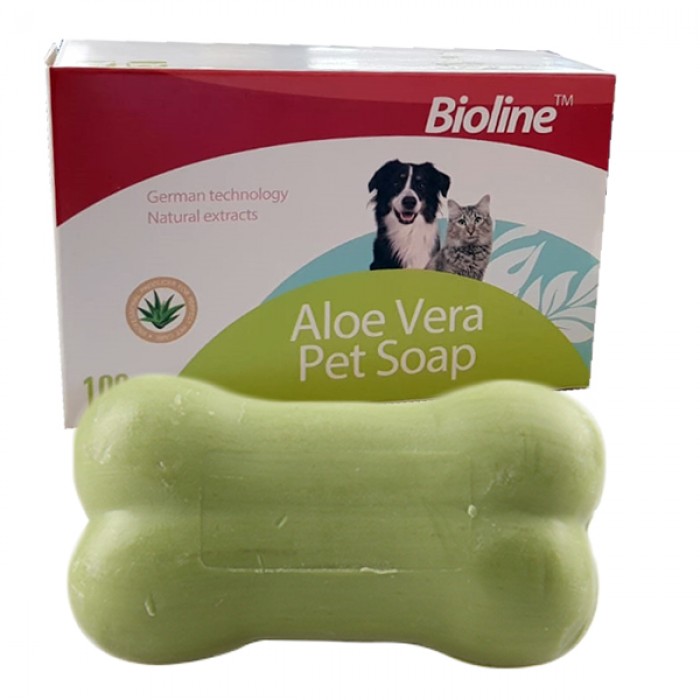 Bioline Aloe Vera Kokulu Kedi-Köpek Kalıp Sabun 100 Gr