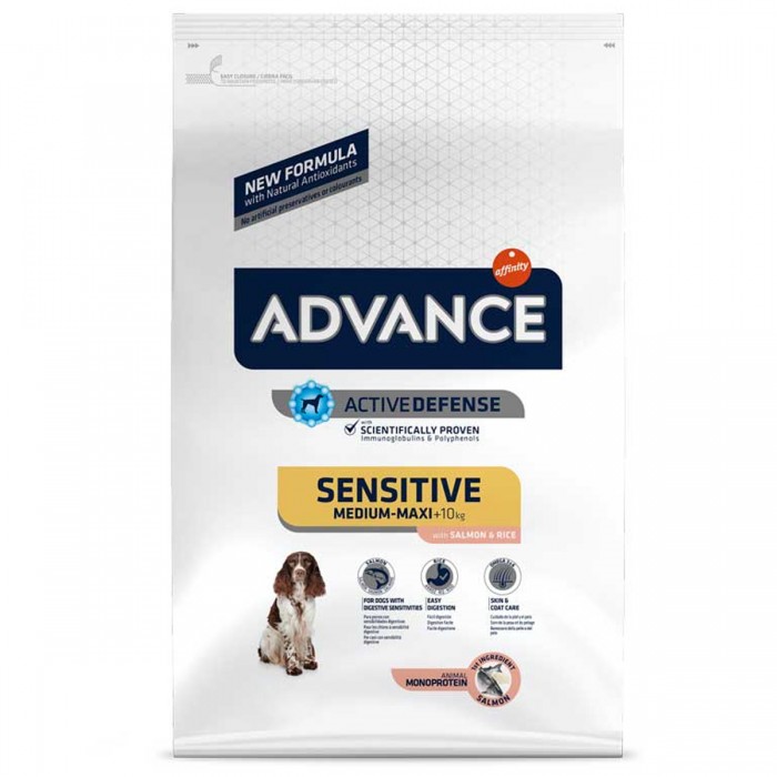 Advance Dog Sensitive Somonlu Pirinçli Hassas Yetişkin Köpek Maması 12Kg