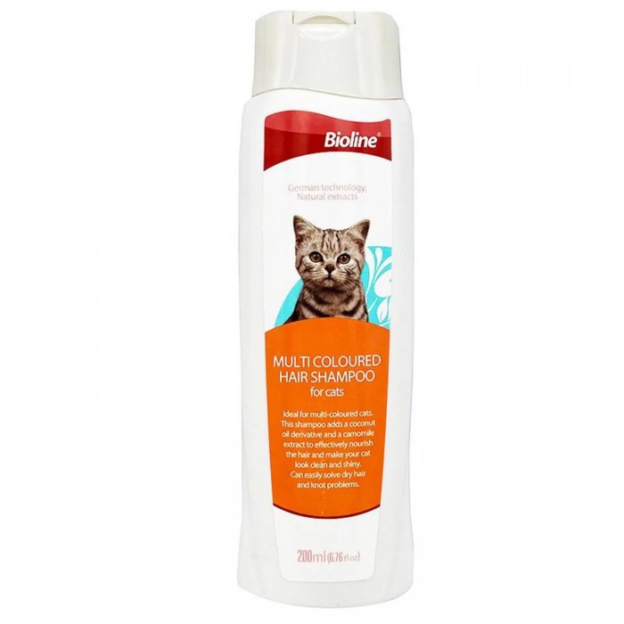 Bioline Kedi Şampuanı Çok Renkli Kediler İçin 200 Ml