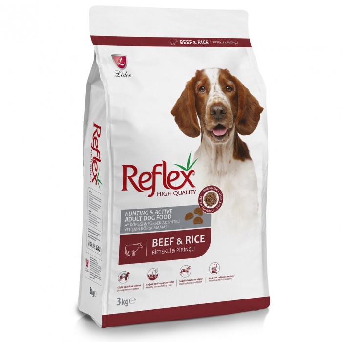 Reflex Biftekli Yüksek Enerjili Yetişkin Köpek Maması 3 Kg