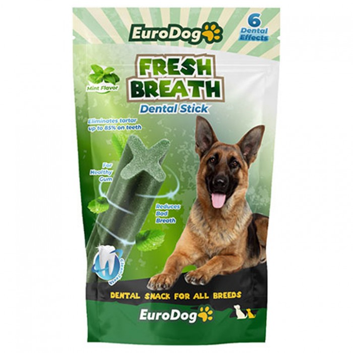 EuroDog Fresh Breath Naneli Ağız Kokusu Giderici Köpek Ödülü 100 Gr.