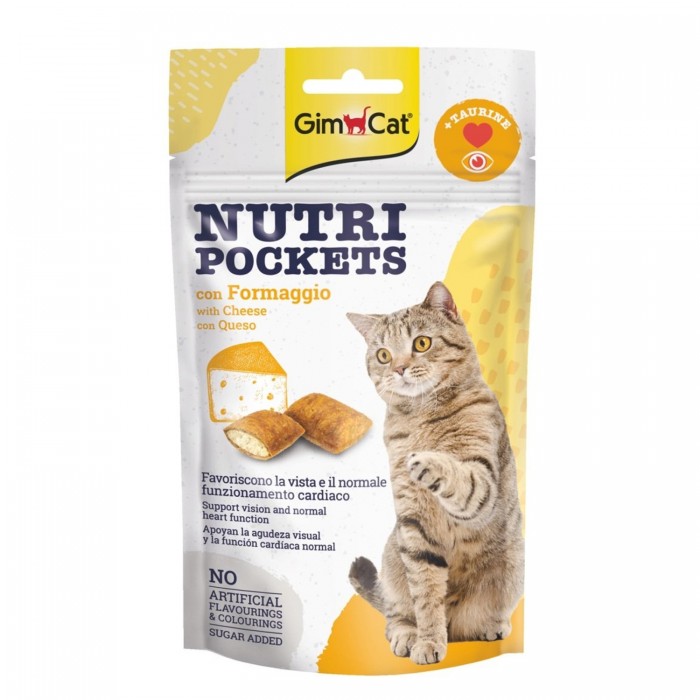 Gimcat Nutri Pockets Peynirli Taurinli Kedi Ödülü 60Gr.