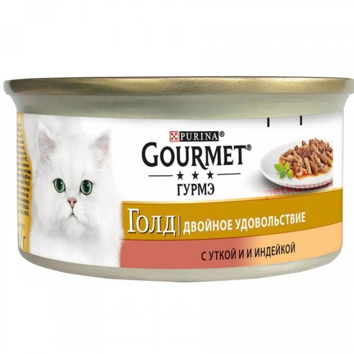 Gourmet Gold Hindili Ördekli Kedi Konservesi 85GR