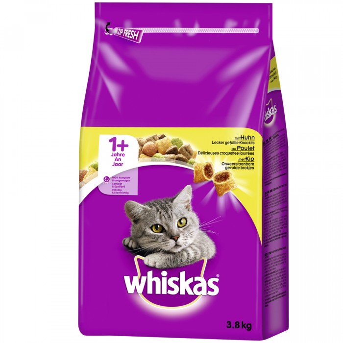 Whiskas Tavuklu Yetişkin Kuru Kedi Maması 3.8 kg