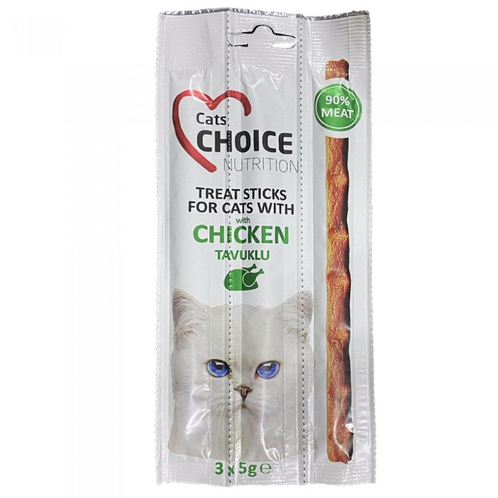 Cat's Choice Nutrition Tavuklu Kedi Ödül Çubuğu 15gr (3'lü)