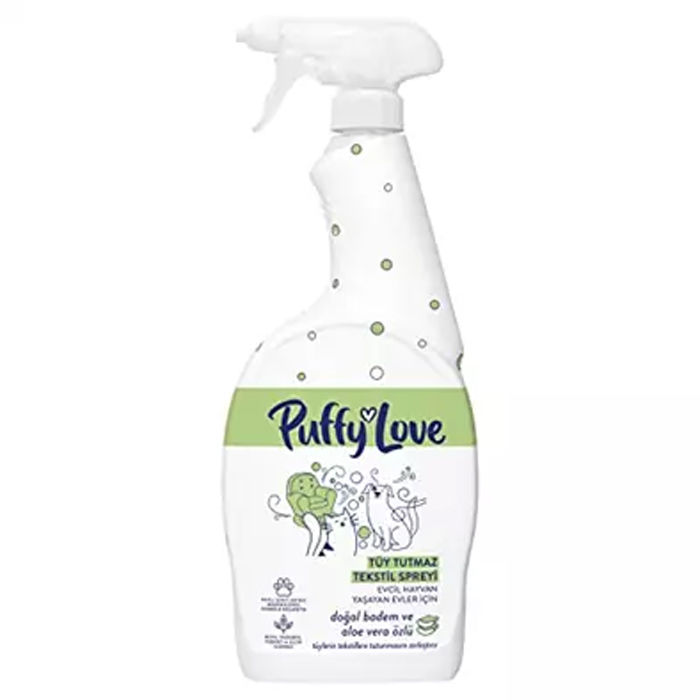 Puffy Love Hayvan Dostu Tüy Tutmaz Tekstil Spreyi 750 ML