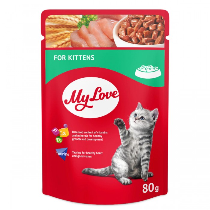 My Love Yavru Kediler İçin Pouch Kedi Maması 80 Gr