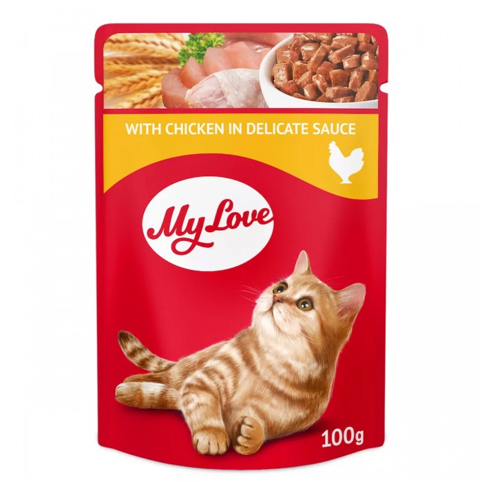 My Love Sos İçinde Tavuk Etli Pouch Kedi Maması 100 Gr