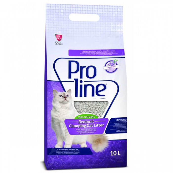 Proline Bentonit Lavanta Kokulu Kedi Kumu İnce Taneli 10 Lt