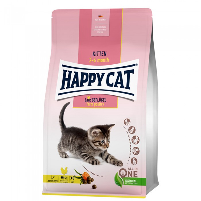 Happy Cat Kitten Kümes Hayvanlı Yavru Kedi Maması 4 Kg