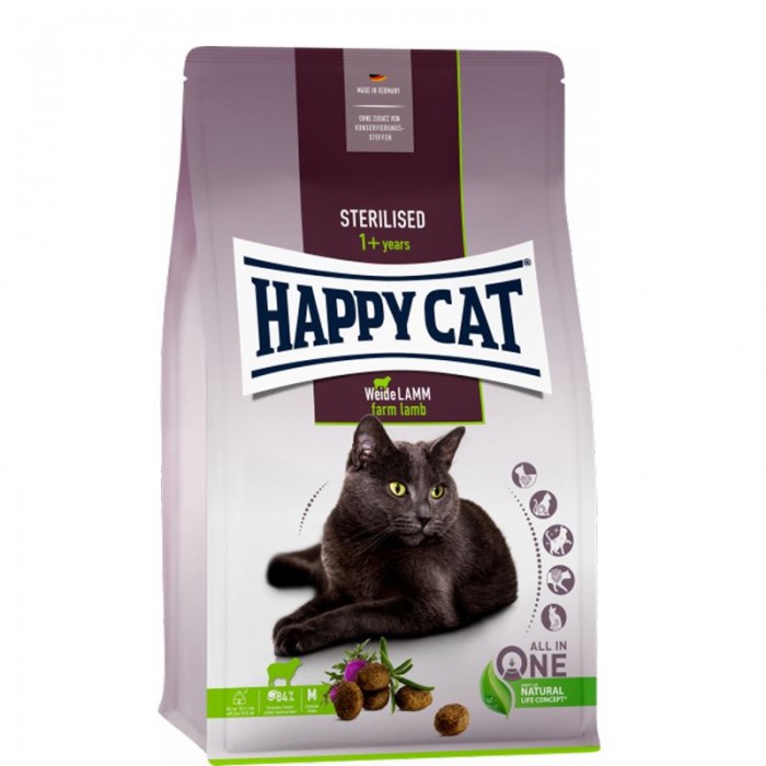 Happy Cat Sterilised Kuzulu Kısır Kedi Maması 10 Kg