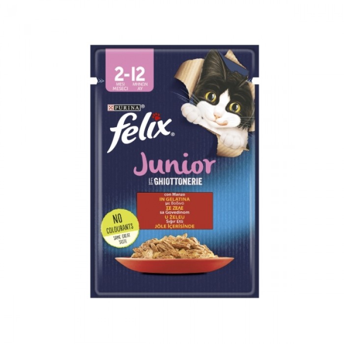 Felix Pouch Sığır Etli Yavru Kedi Konservesi 85gr