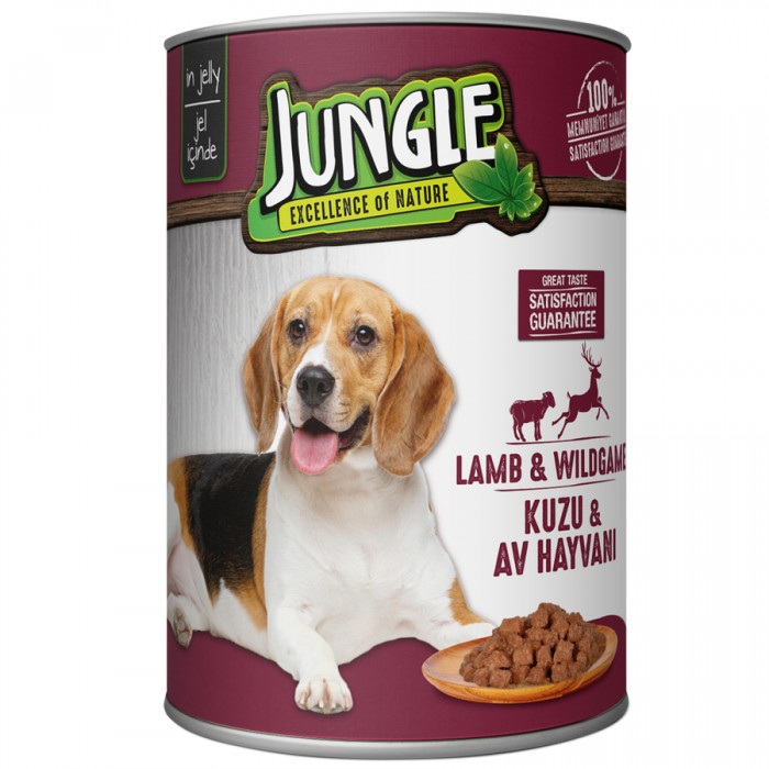 Jungle Köpek Kuzu Etli Konserve 415 Gr