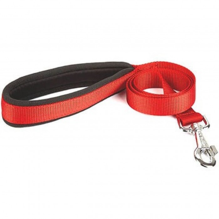 Ewox Kumaş Köpek Gezdirme Kayışı Kırmızı 2 cm * 120 cm