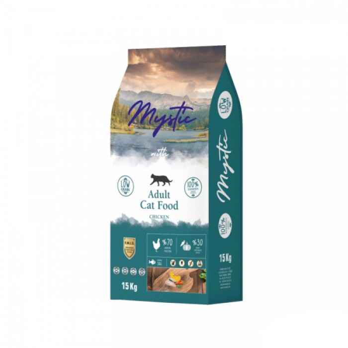Mystic Tavuklu Düşük Tahıllı Yetişkin Kedi Maması 15kg