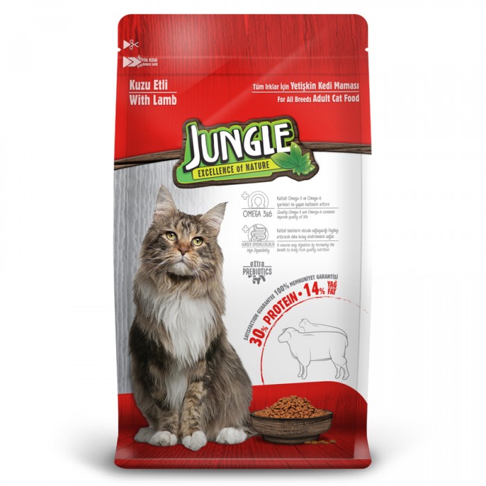 Jungle Kuzulu Yetişkin Kuru Kedi Maması 15 kg