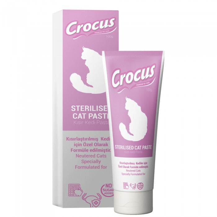 Crocus Kedi Sterilised Malt Macunu 100 Gram