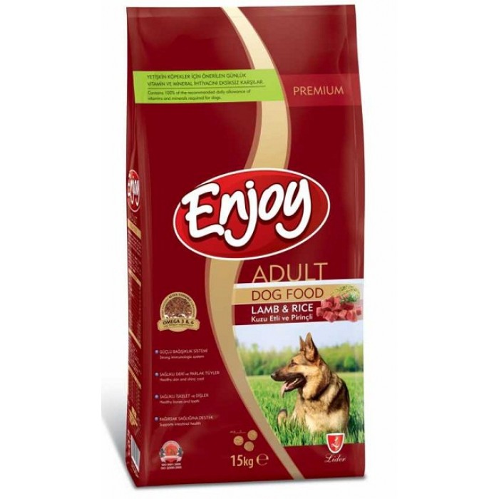 Enjoy Kuzulu Yetişkin Köpek Maması 15 Kg