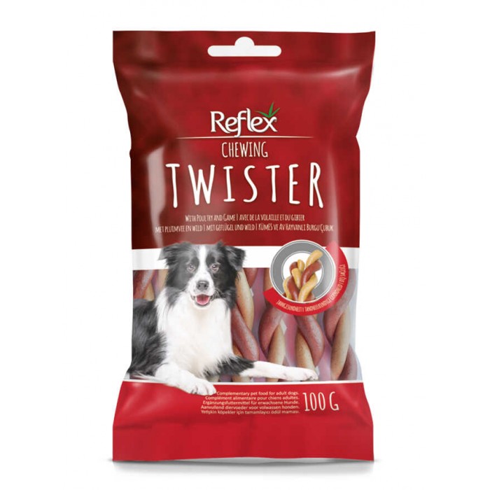 Reflex Chewing Twister Av Hayvanlı Köpek Burgu Ödülü 100 Gr