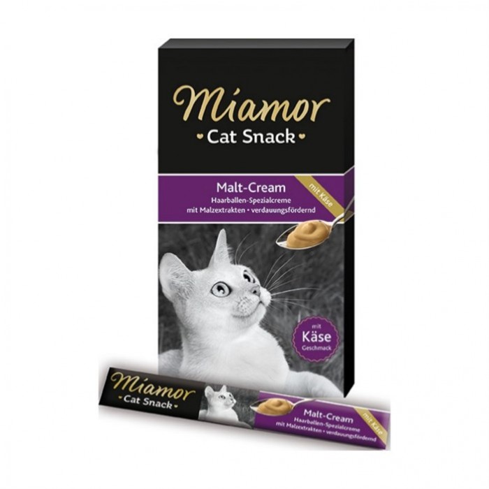 Miamor Cream Malt Kase Mayası Peynir Ek Besin ve Kedi Ödülü 6x15 Gr