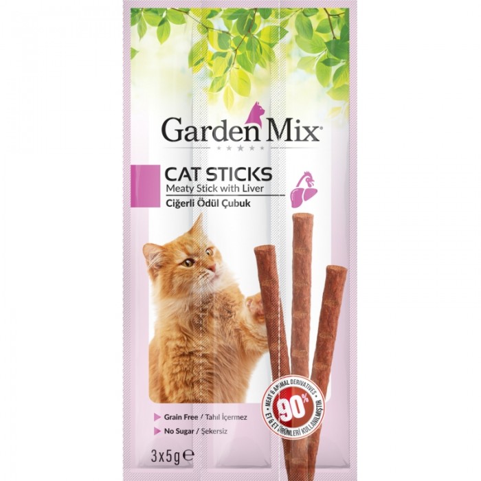 Gardenmix Ciğerli Kedi Stick Ödül 3*5gr