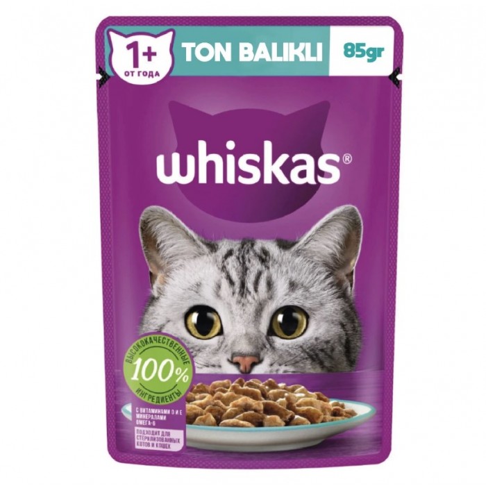 Whiskas Ton Balıklı Poşet Yaş Mama 85 gr