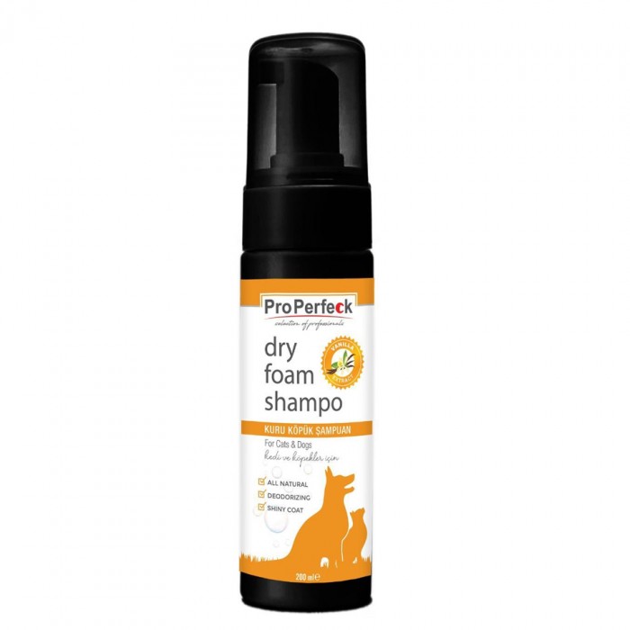 ProPerfeck Kedi ve Köpekler İçin Vanilyalı Köpük Şampuan 200ml