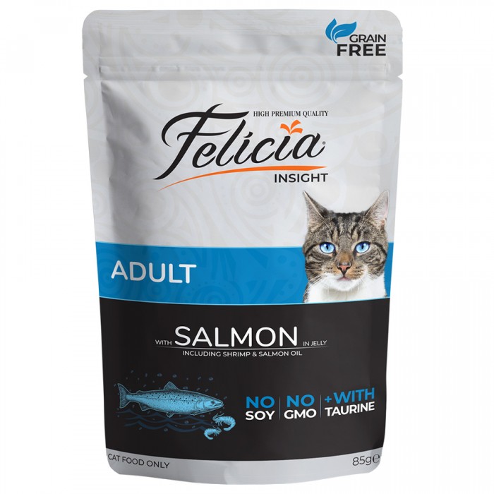 Felicia Tahılsız Somonlu Yetişkin Yaş Kedi Maması 85 gr