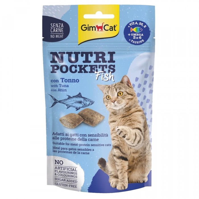 GimCat Nutri Pockets Ton Balıklı Kedi Ödül Maması 60gr