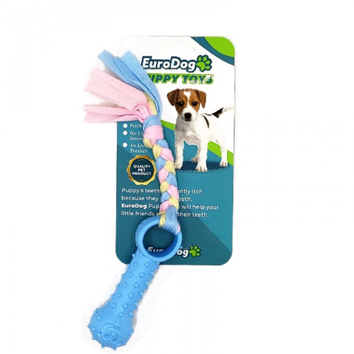 EuroDog Puppy Toys Mavi Ufak Kemik Diş Kaşıma Oyuncağı