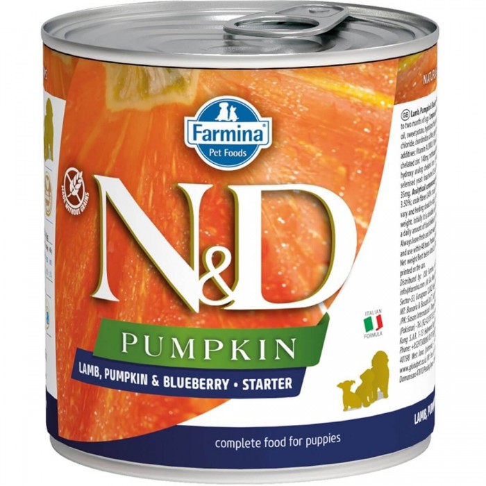 N&D Pumpkin Starter Balkabaklı Kuzulu Yavru Köpek Konservesi 285 Gr