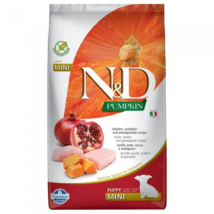 N&D Pumpkin - Tavuklu, Balkabaklı ve Narlı Küçük Irk Yavru Köpek Maması 800gr