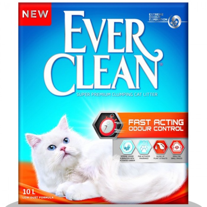 Ever Clean Fast Acting Odour Control Hızlı Koku Etkili Kedi Kumu 10 lt