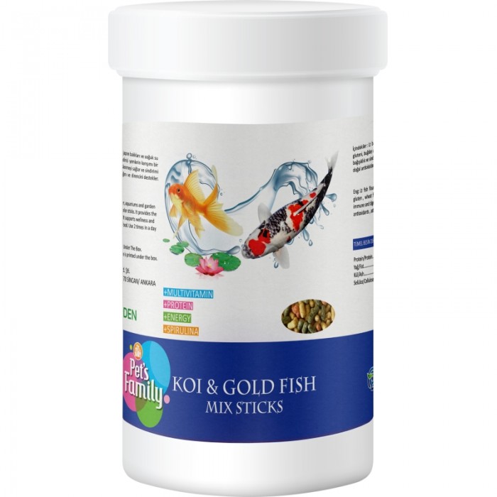 Pets Family Koi & Gold Fish Mix Sticks 1l/100g