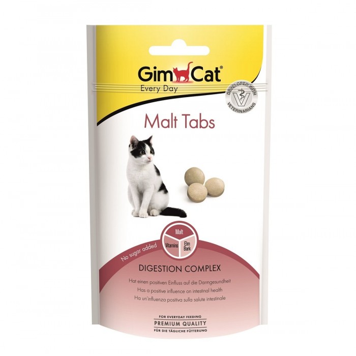 Gimcat Malt Tabs Şekersiz Kedi Ödül Tableti 40gr