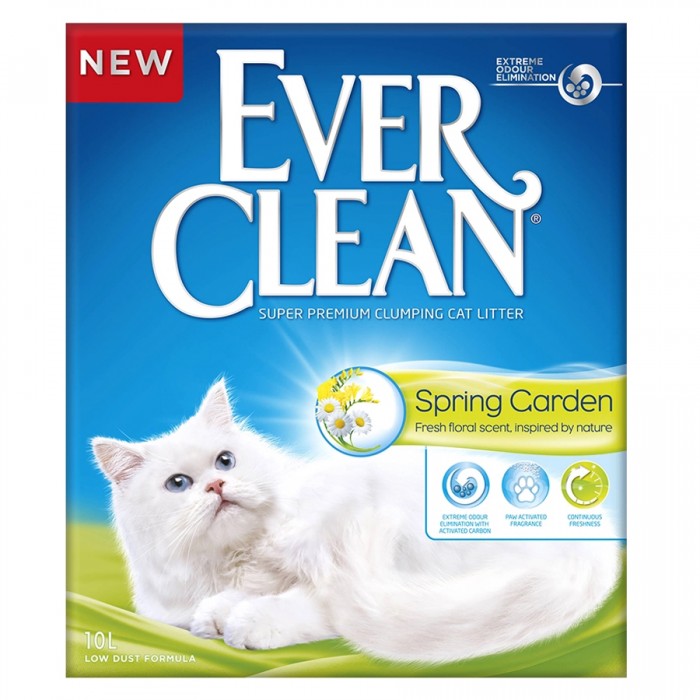 Ever Clean Spring Garden Çiçek Kokulu Topaklanan Kedi Kumu 10lt