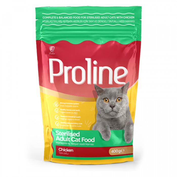 Proline Kısırlaştırılmış Kediler için Tavuklu Kedi Maması 400 G