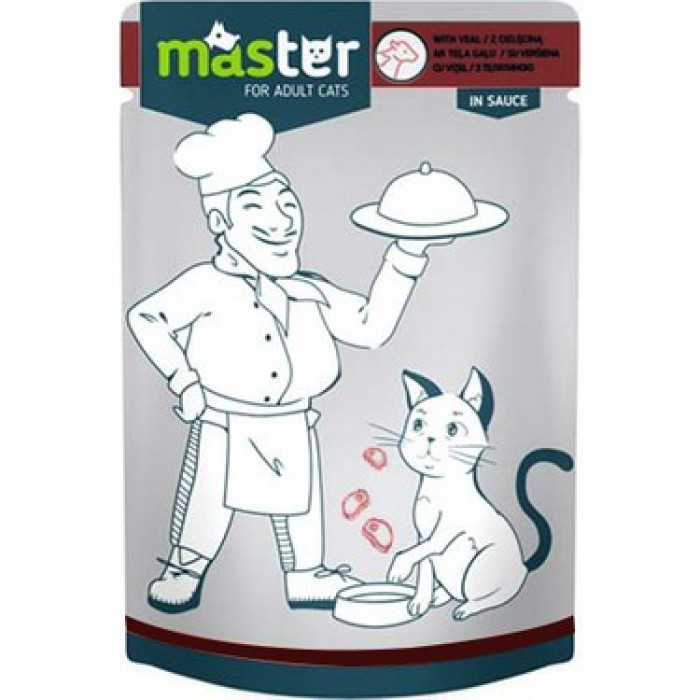 Master Jöle İçinde Dana Etli Kedi Yaş Maması 80 Gr.