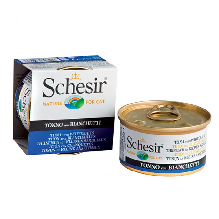 Schesir Jel Ton Balıklı ve Ringa Balıklı Kedi Konservesi 85 gr