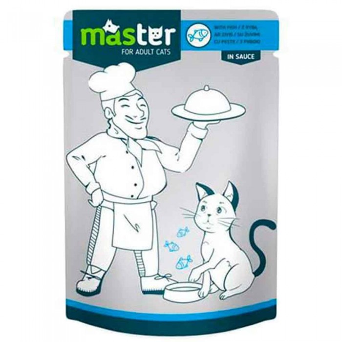 Master Balıklı Pouch Kedi Yaş Maması 80 Gr.