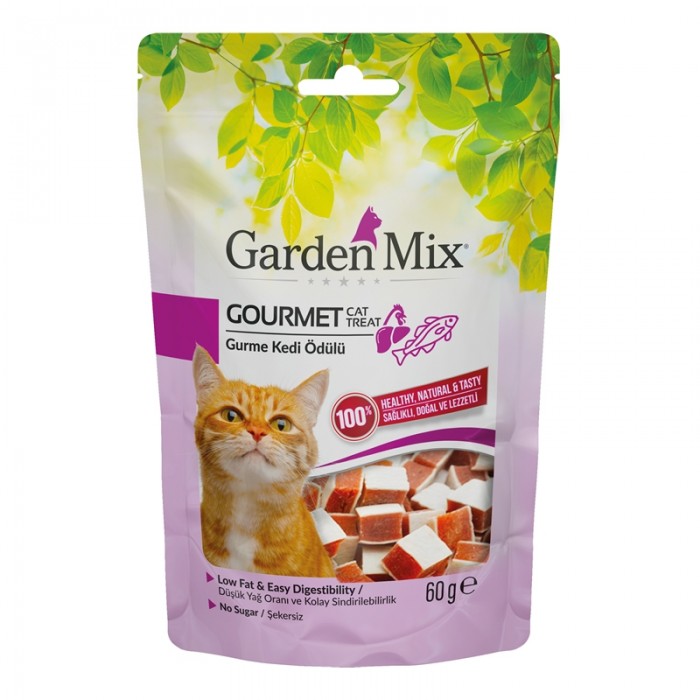 Garden Mix Gurme Tavuklu&Balıklı Kedi Ödülü 60 Gr